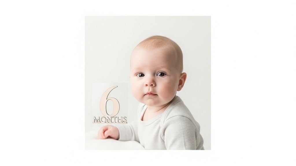 baby with month number prop