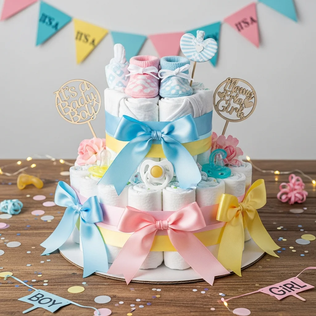 Diaper Cake Creation