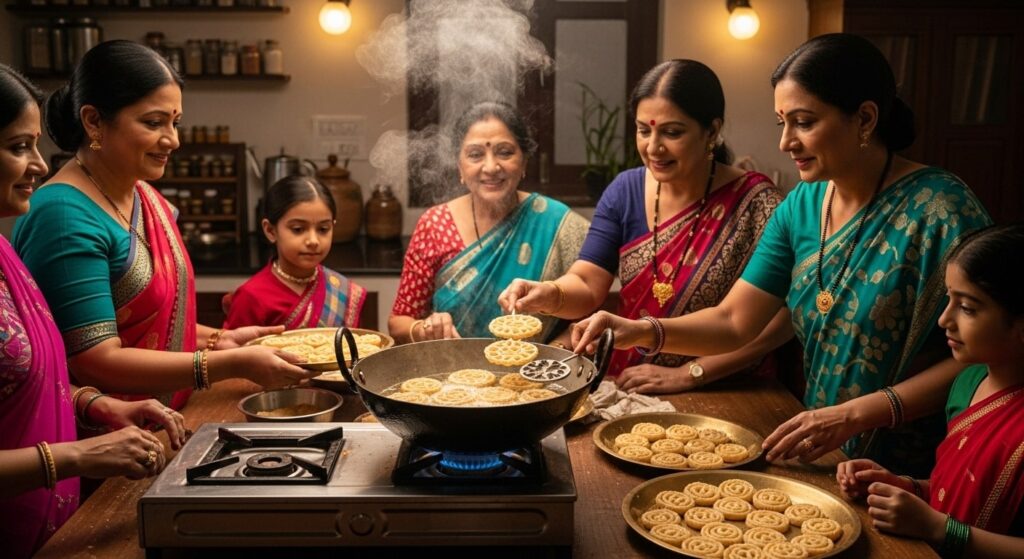 Thekua Sweet Preparation