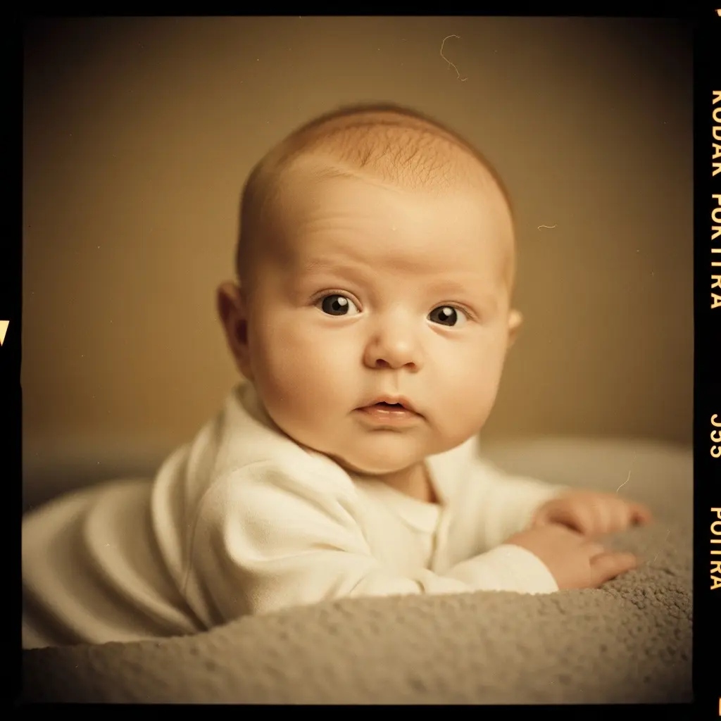 baby in classic timeless pose