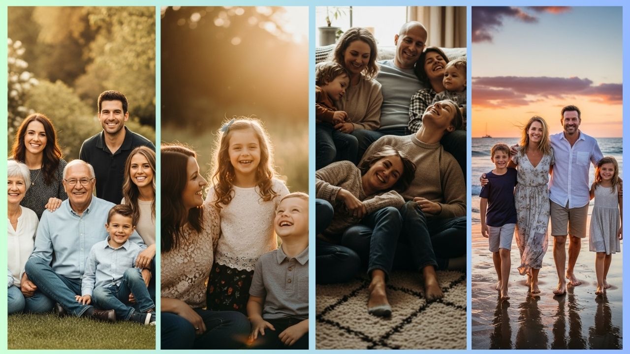 Professional Family Portraits With These Prompts