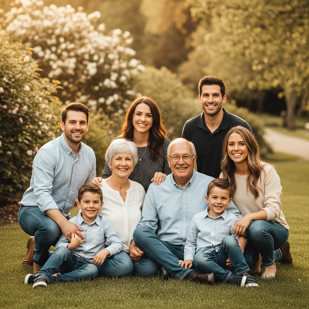 Classic Multi-Generational Portrait