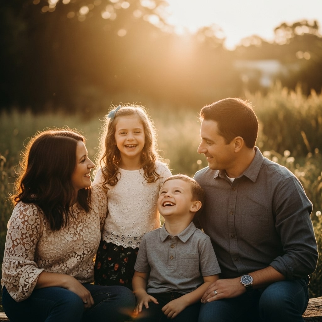 Young Family with Children