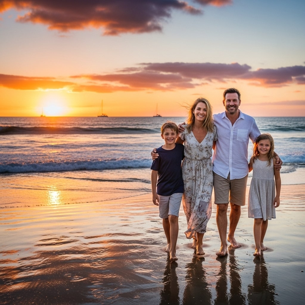 Beach Vacation Family
