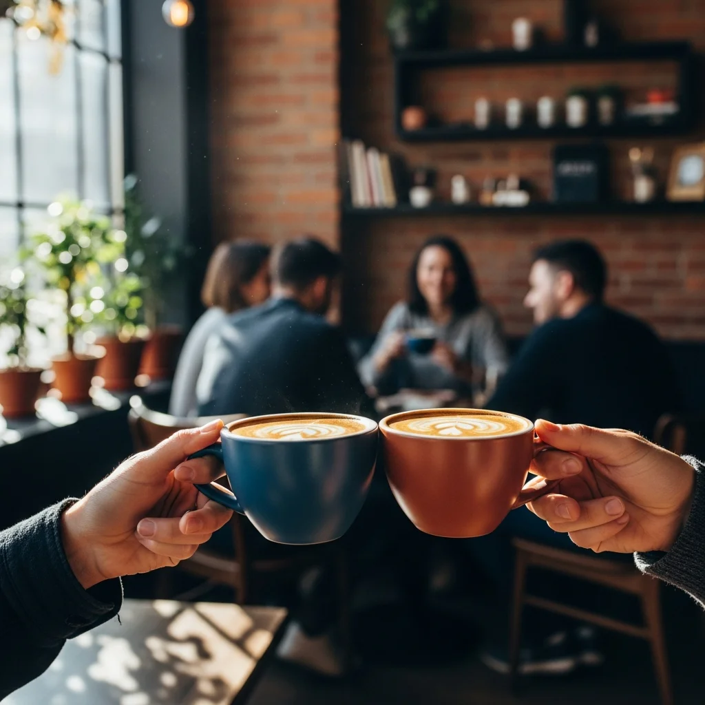 Clinking Coffee Cups