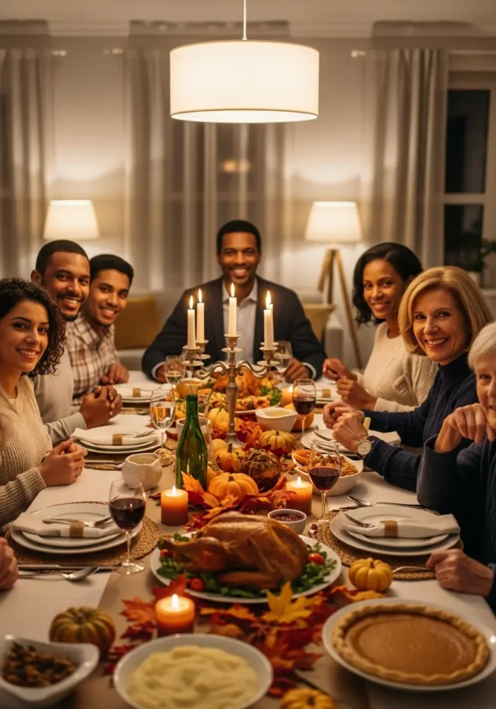 Family Around the Thanksgiving Table