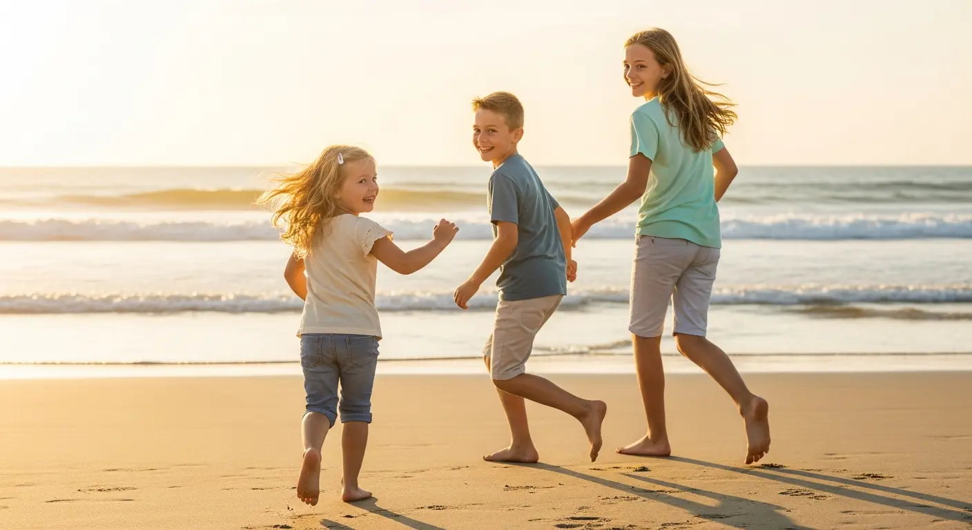 Brother and sister sharing loving embrace in heartwarming sibling bond portrait created with Gemini AI