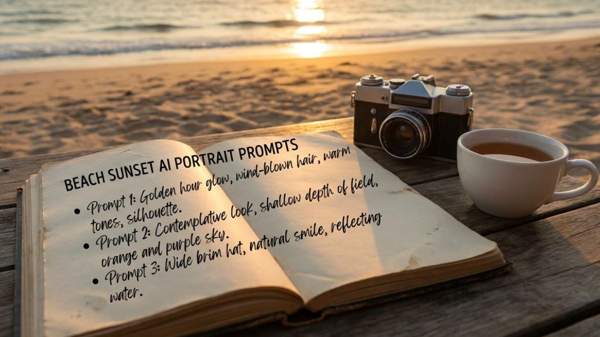 Beach Sunset AI Portrait Prompts