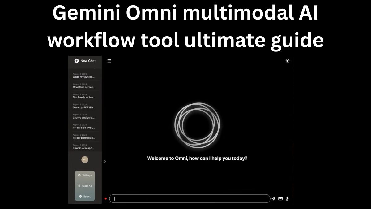 Gemini Omni multimodal AI workflow tool ultimate guide