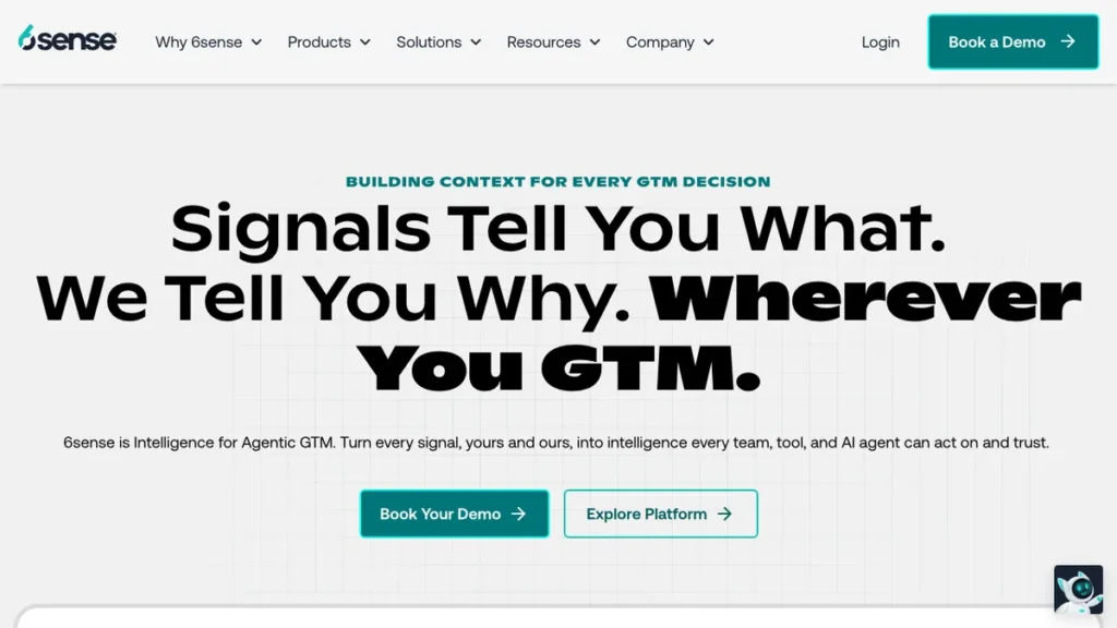 6sense homepage screenshot