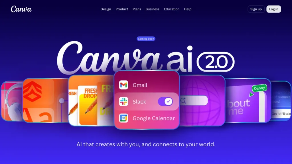 Canva Magic Studio homepage screenshot
