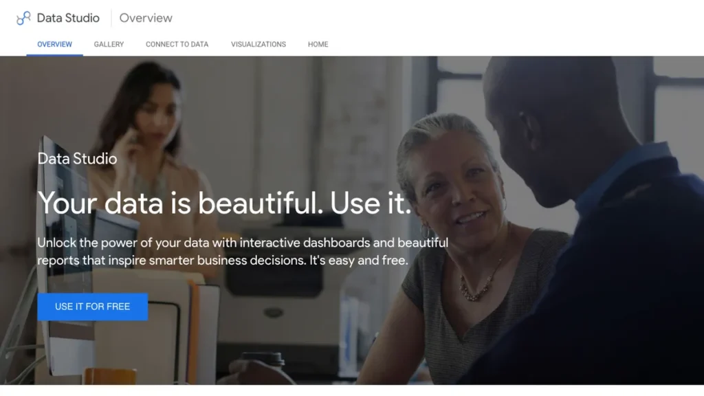 Looker Studio homepage screenshot