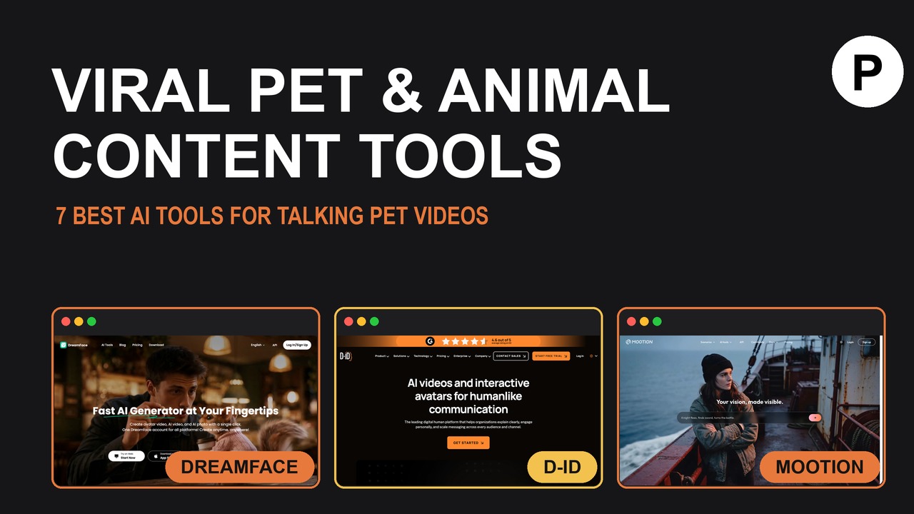 7 AI tools for creating viral animal and pet content