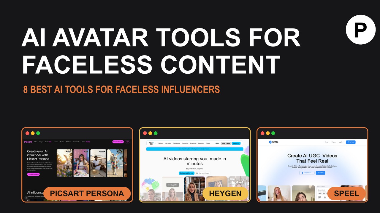 8 best AI avatar tools for faceless influencer content