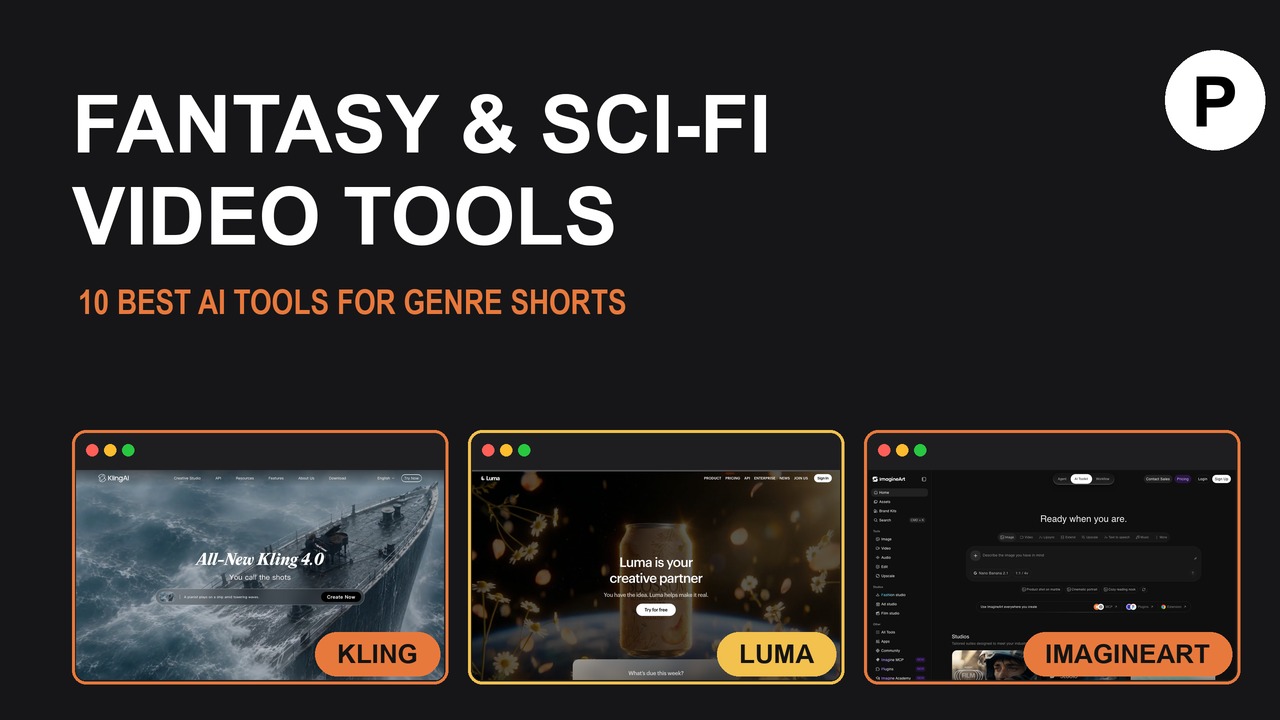 10 best AI tools for fantasy and sci-fi short video creation