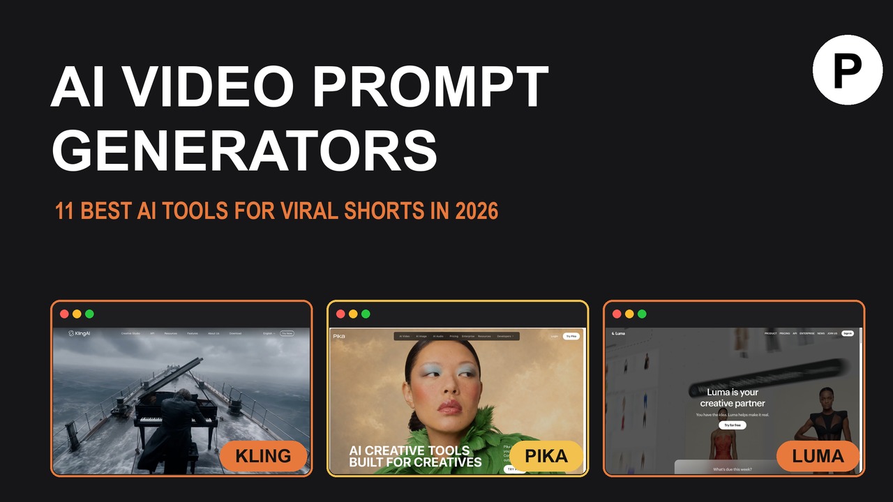 11 best AI video prompt generators for viral shorts in 2026