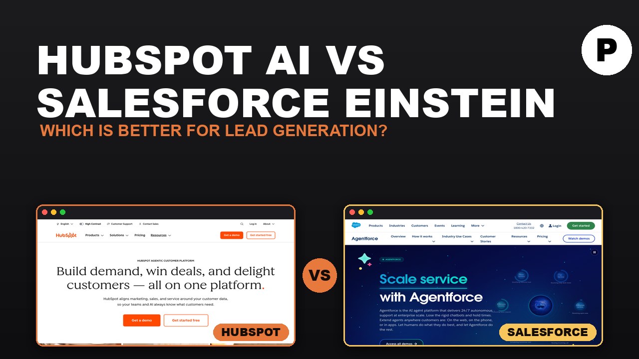 HubSpot AI vs Salesforce Einstein for lead generation
