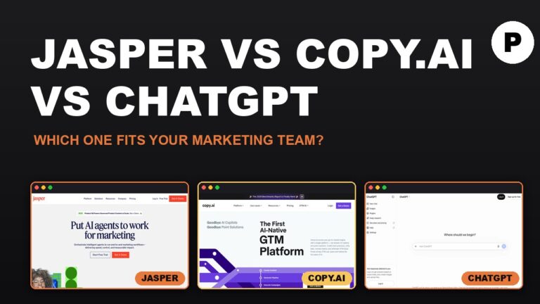 Jasper vs Copy.ai vs ChatGPT: which one fits your marketing team