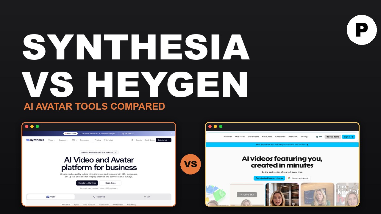 Synthesia vs HeyGen AI avatar tools compared