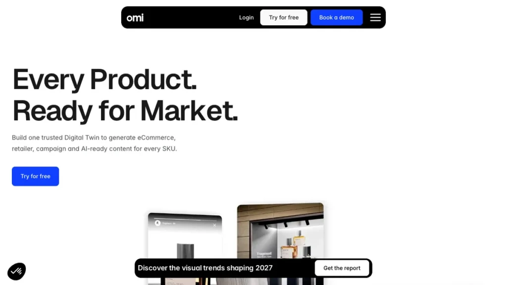 Omi homepage screenshot