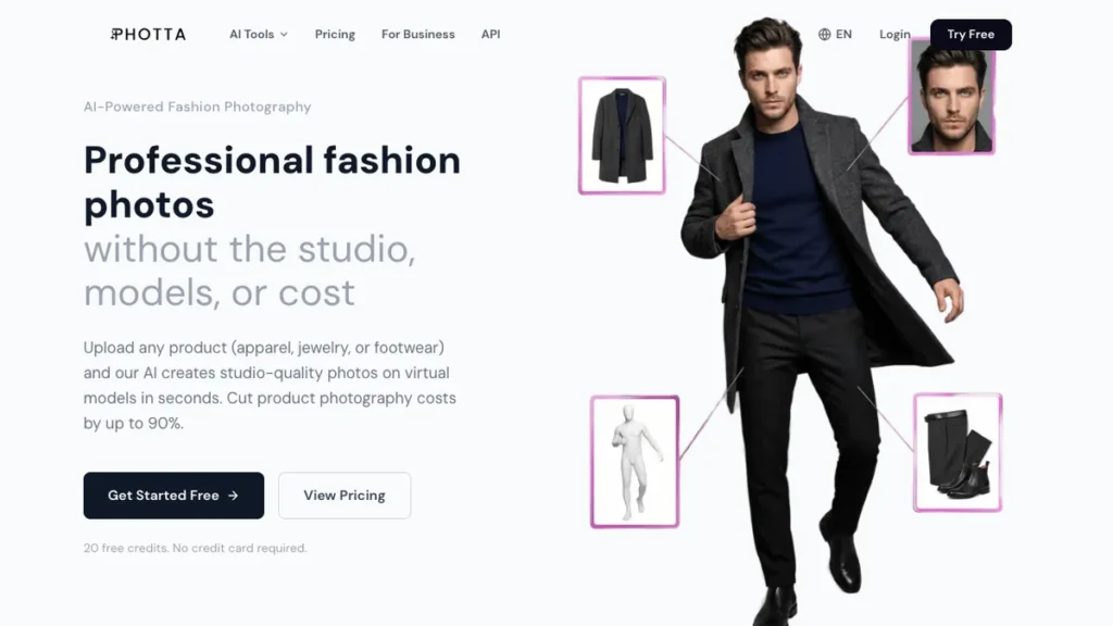 Photta homepage screenshot