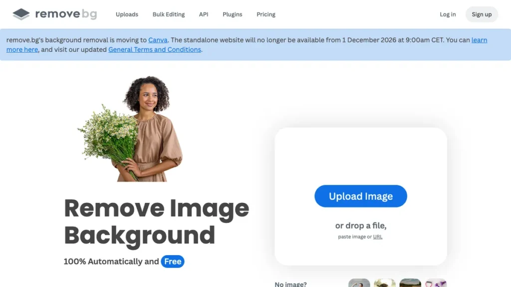 Remove.bg homepage screenshot